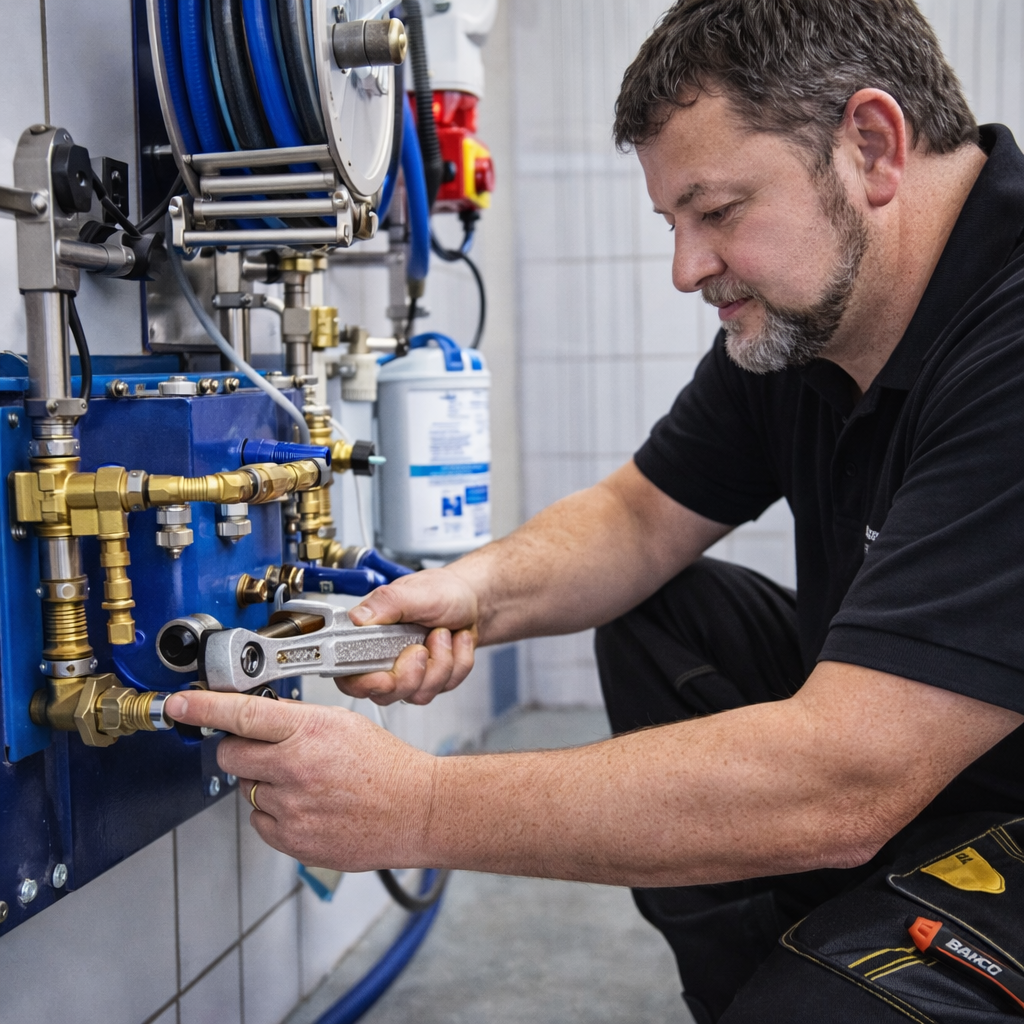 Installation von Reinigungstechnik Projekten